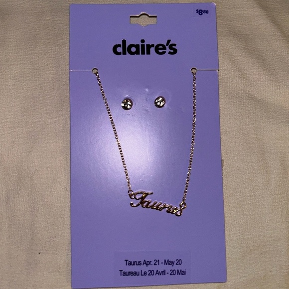 Claire's Gold Taurus Necklace Set - Picture 2 of 3